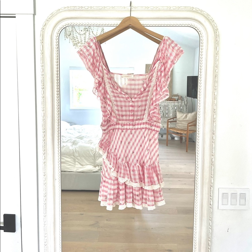 LoveShackFancy ruffle mini dress